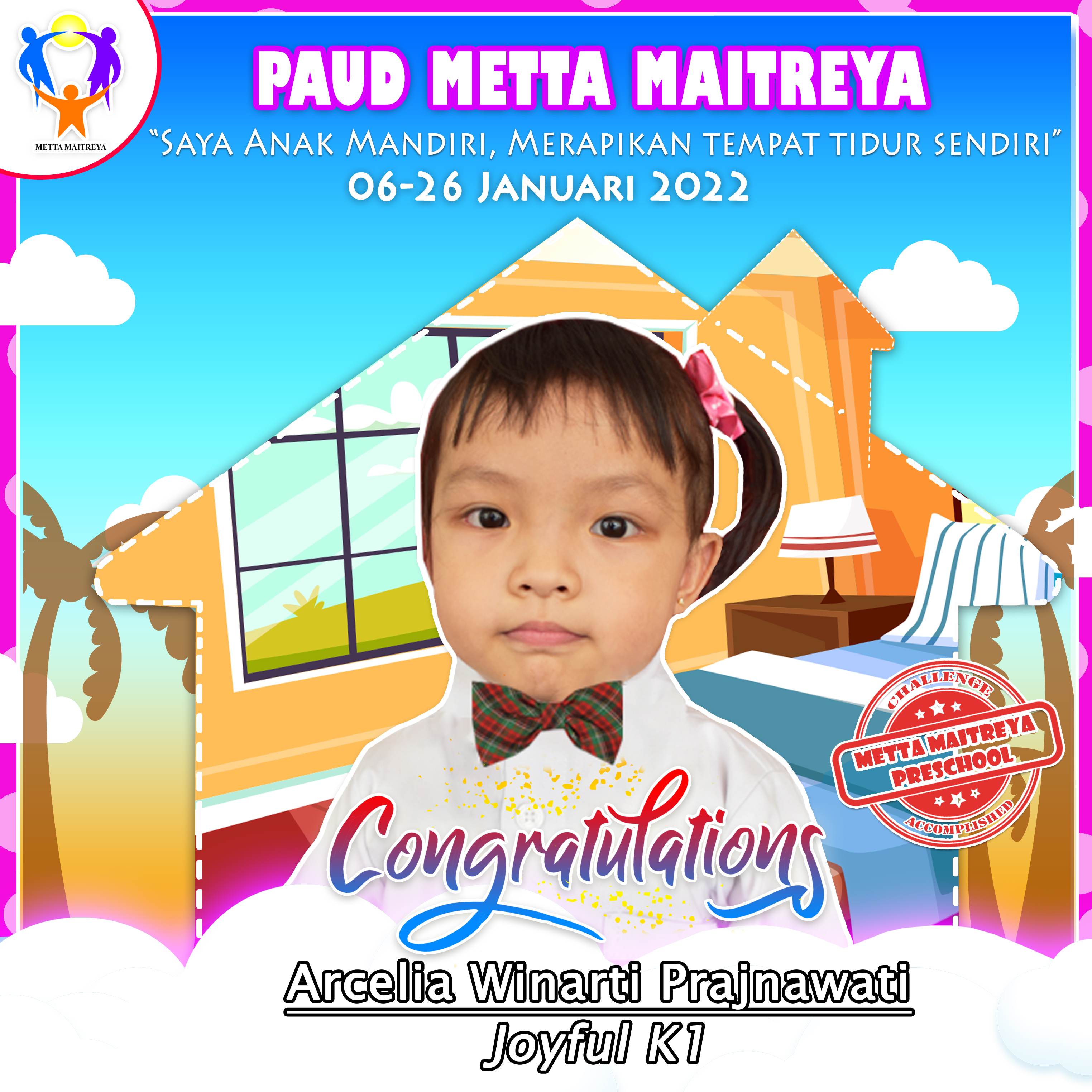 Pemenang 21 Days Good Habit Challenge Januari 2022 | PAUD METTA MAITREYA